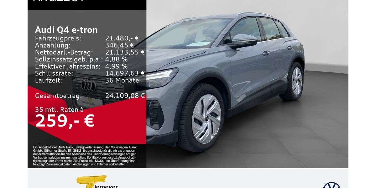 Audi Q4 e-tron 68.085 km 21.480 &euro; Bochum 44892