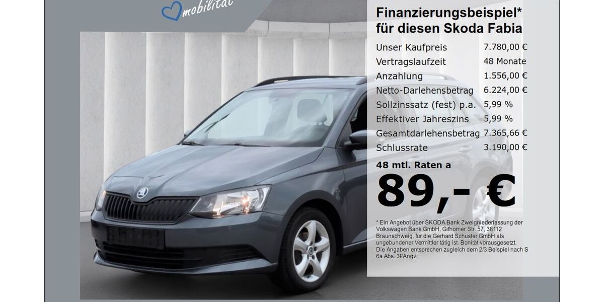 Skoda Fabia 114.038 km 7.780 &euro; Ruhstorf 94099