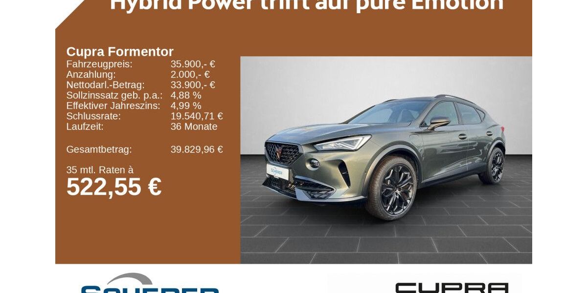 Cupra Formentor 25.270 km 32.500 &euro; Kirkel 66459