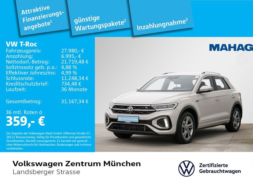 VW T-Roc 23.365 km 27.980 € München 80687