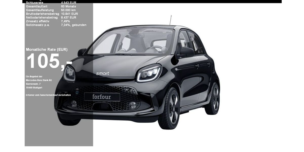 Smart ForFour 60.314 km 12.980 &euro; Kiel 24109