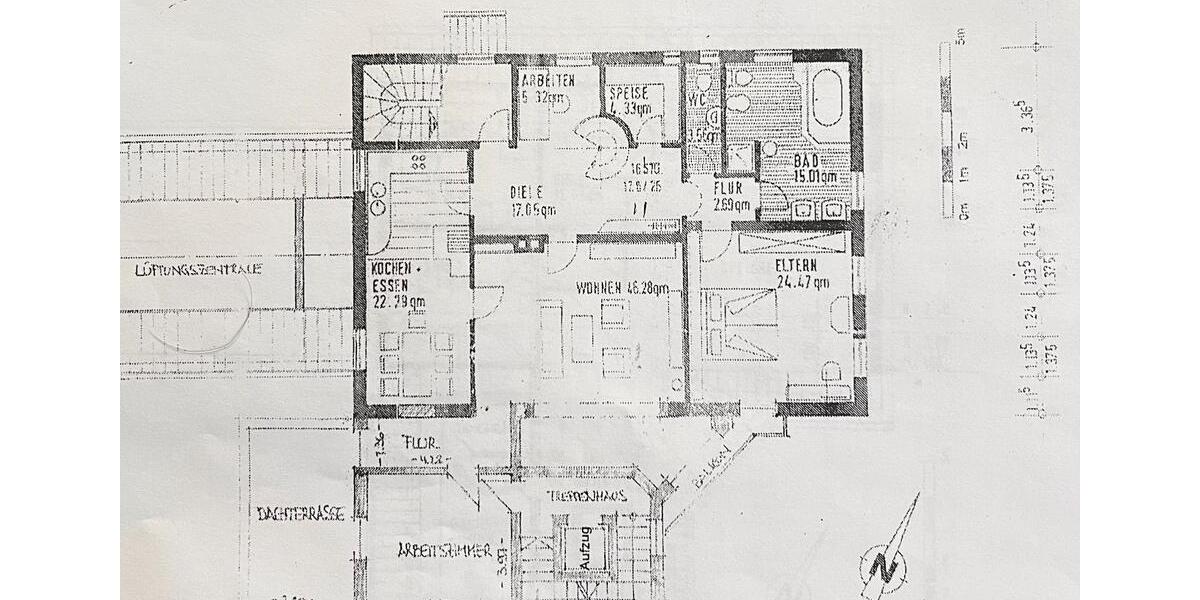 Etagenwohnung Aichen - 6 Zimmer, 202 m&sup2;, 1.050&euro; | Angebot:24624941