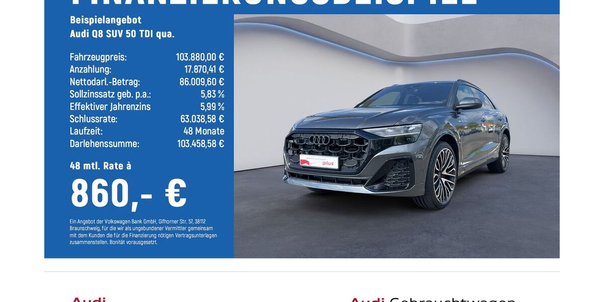Audi Q8 8.500 km 103.880 &euro; Göttingen OT Grone 37081