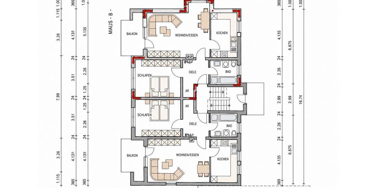 Etagenwohnung Neuenmarkt - 3 Zimmer, 64 m&sup2;, 159.000&euro; | Angebot:26416037