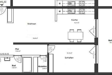 Wohnung Linden - 2 Zimmer, 77 m&sup2;, 957&euro; | Angebot:26905263