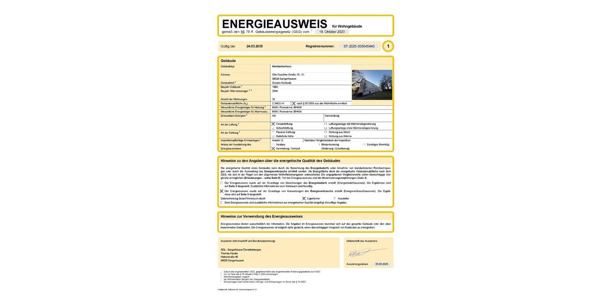 Etagenwohnung Sangerhausen - 3 Zimmer, 61 m&sup2;, 393&euro; | Angebot:26659429
