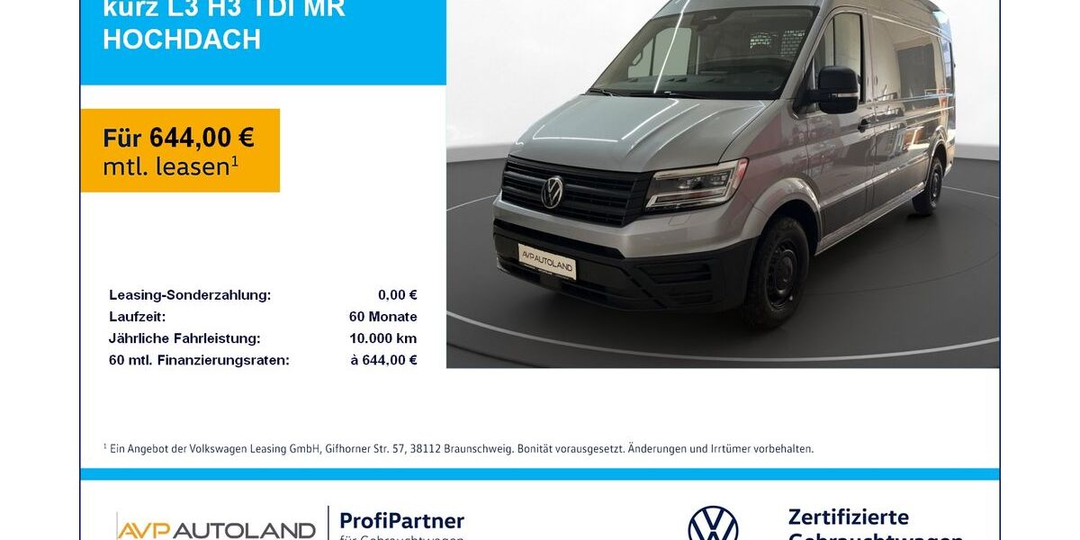VW Crafter 4.900 km 54.850 &euro; Plattling 94447