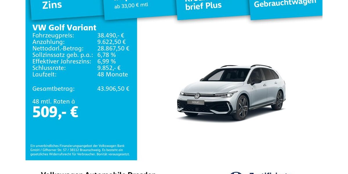 VW Golf 5.000 km 38.490 &euro; Dresden 01067