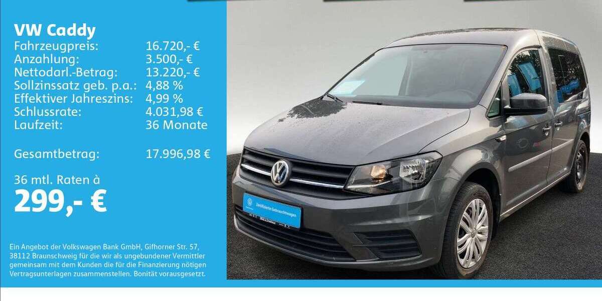 VW Caddy 78.885 km 16.720 &euro; Ulm 89079