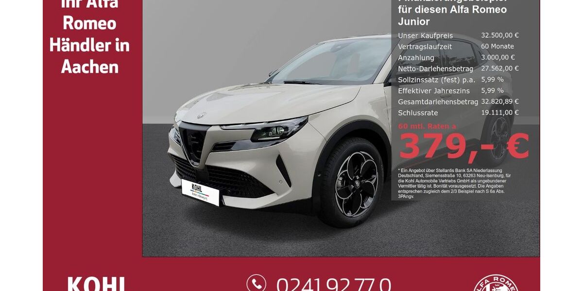 Alfa Romeo Junior 1.900 km 32.500 &euro; Aachen 52078