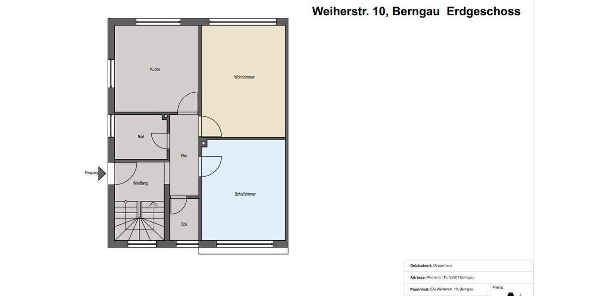 Doppelhaushälfte Berngau - 4 Zimmer, 114 m&sup2;, 559.000&euro; | Angebot:26942089