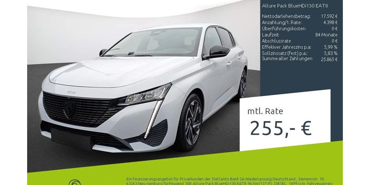 Peugeot 308 49.936 km 22.289 &euro; Ahaus 48683