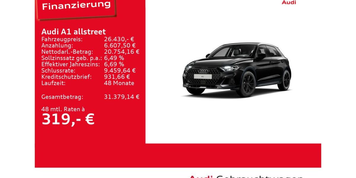 Audi A1 24.618 km 26.430 &euro; Ulm 89073