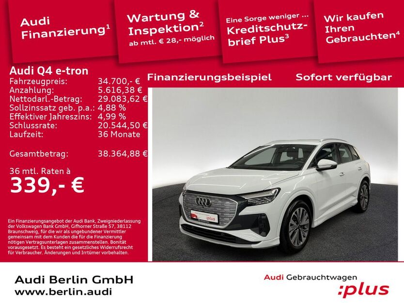 Audi Q4 e-tron 30.800 km 34.700 € Berlin 10587
