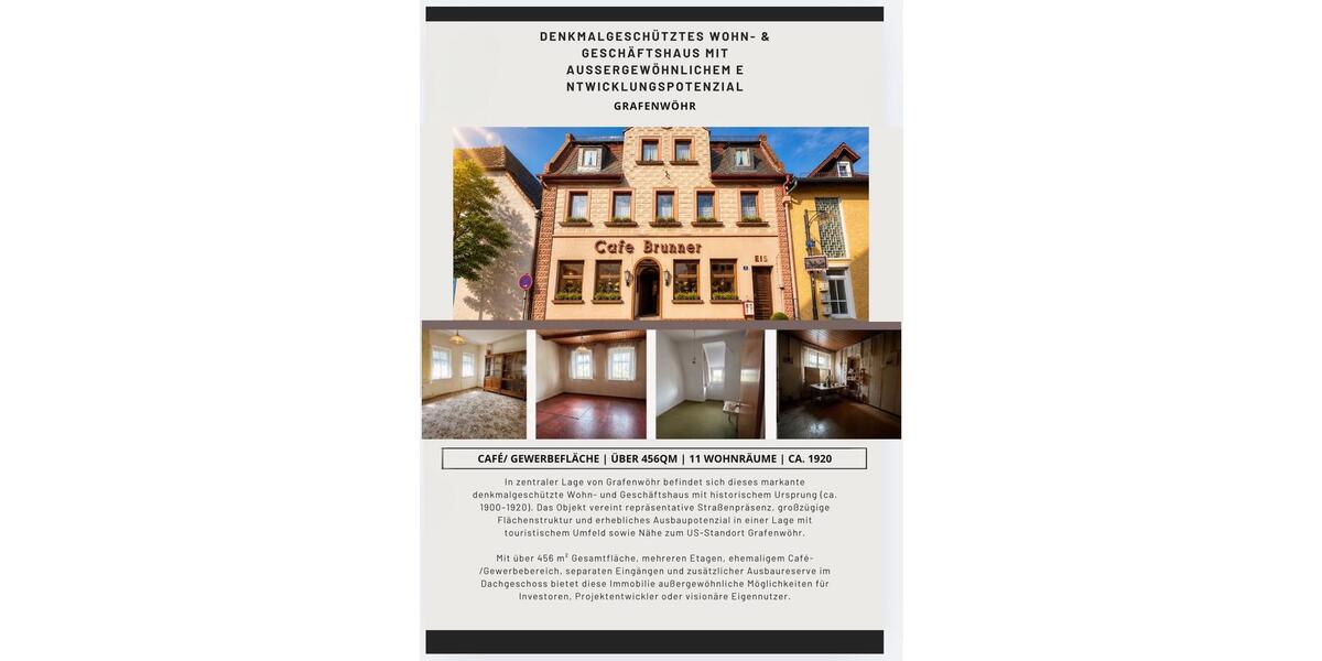 Einfamilienhaus Grafenwöhr - 11 Zimmer, 460 m&sup2;, 220.000&euro; | Angebot:27076302