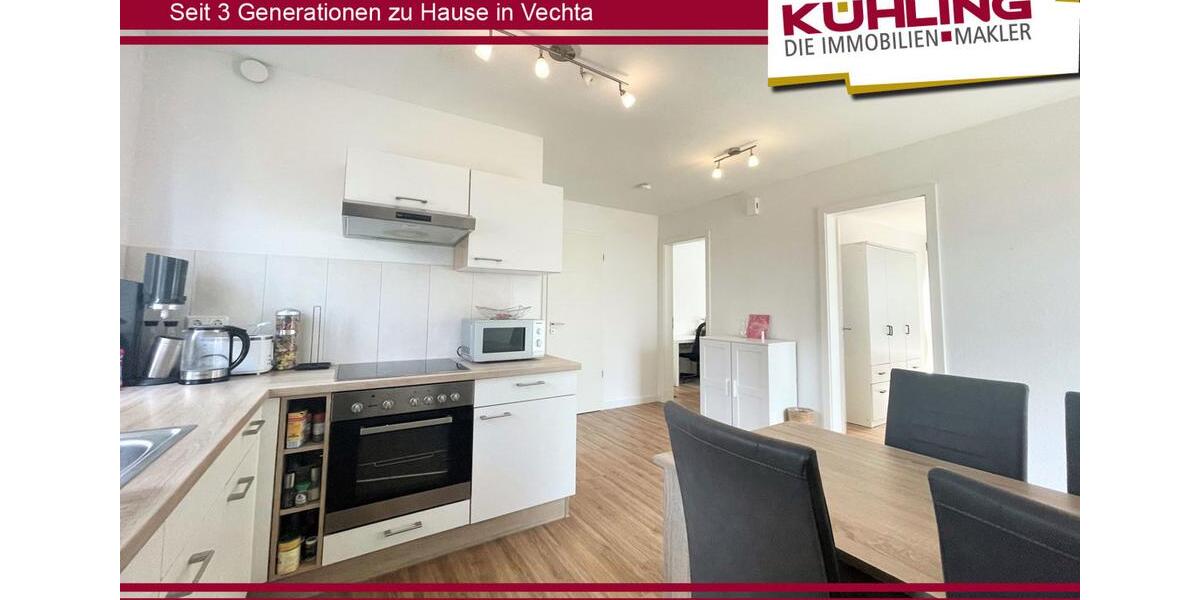 Erdgeschoßwohnung Vechta - 2 Zimmer, 54 m&sup2;, 570&euro; | Angebot:26195415