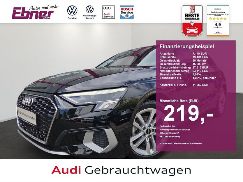 Audi A3 27.500 km 31.250 € Albbruck 79774