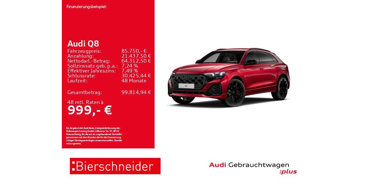 Audi Q8 12.589 km 85.750 &euro; Aalen 73431
