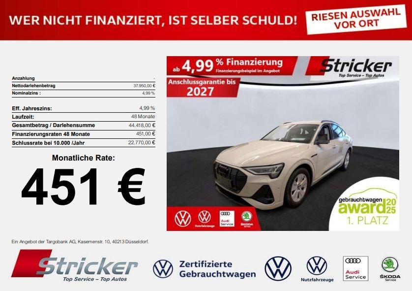Audi e-tron 36.770 km 37.949 &euro; Detmold 32760