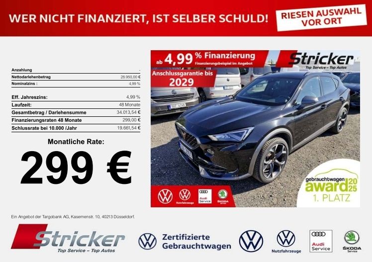 Cupra Formentor 19.601 km 28.949 &euro; Horn-Bad Meinberg 32805