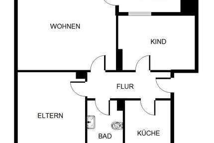 Wohnung Gelsenkirchen Hassel - 3 Zimmer, 67 m&sup2;, 509&euro; | Angebot:26845054