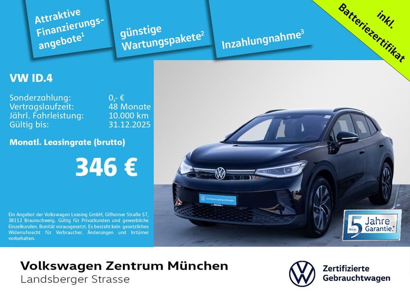 VW ID.4 4.441 km 34.980 € München 80687