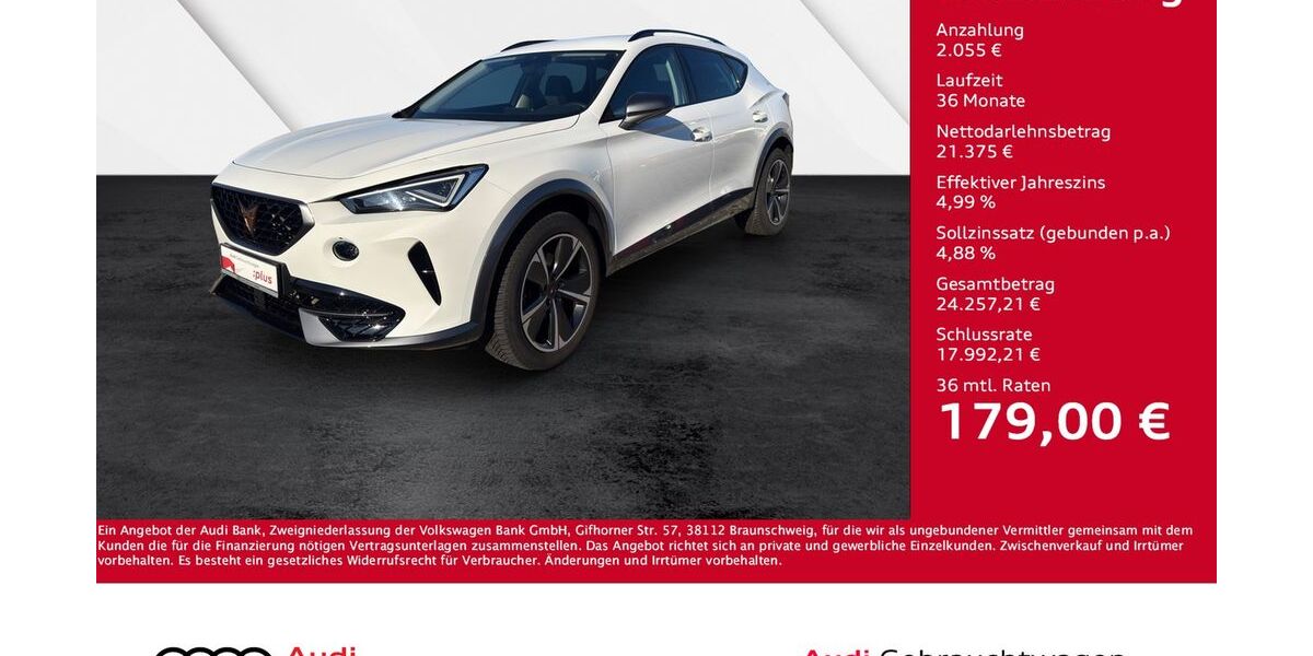 Cupra Formentor 26.150 km 23.430 &euro; Giessen 35394