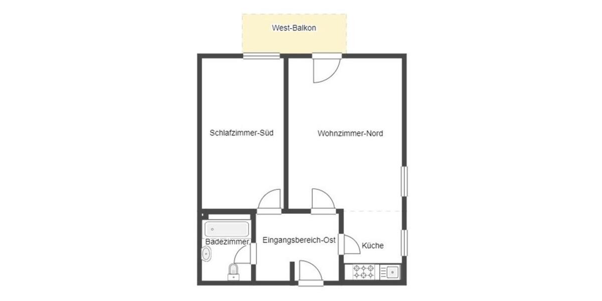 Erdgeschoßwohnung Altötting - 2 Zimmer, 54 m&sup2;, 199.900&euro; | Angebot:26802174