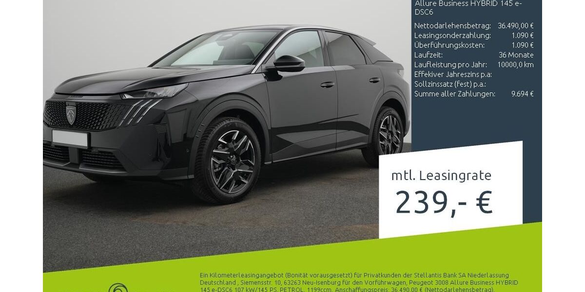 Peugeot 3008 1.500 km 36.490 &euro; Ahaus 48683