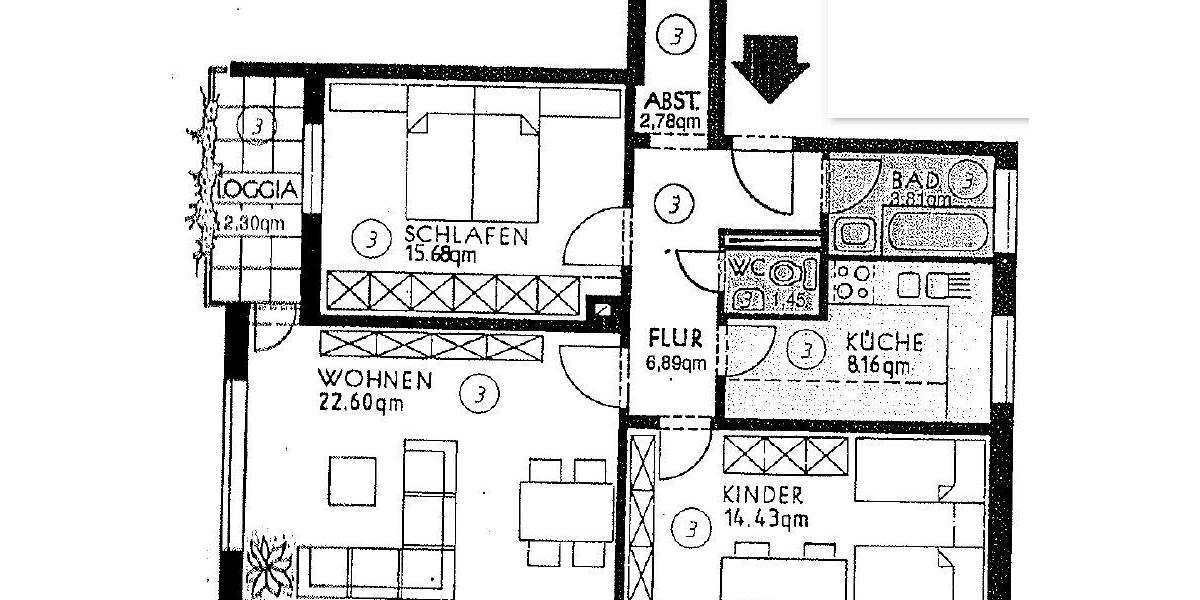Etagenwohnung Hankensbüttel - 3 Zimmer, 78 m&sup2;, 324.000&euro; | Angebot:26485542