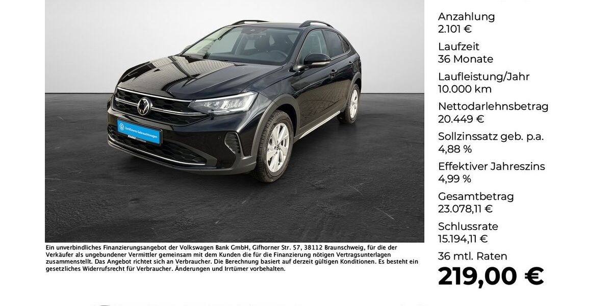 VW Taigo 7.556 km 21.590 &euro; Georgsmarienhütte (Osnabrück) 49124