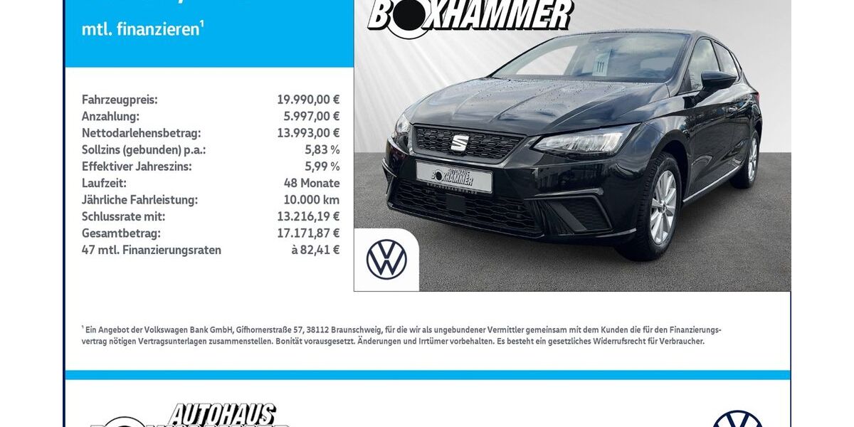 Seat Ibiza 13.391 km 19.990 &euro; Bad Aibling 83043