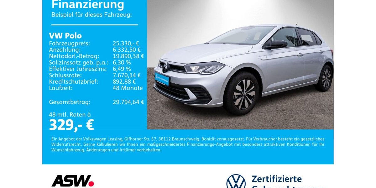 VW Polo 16.200 km 25.330 &euro; Bad Rappenau 74906