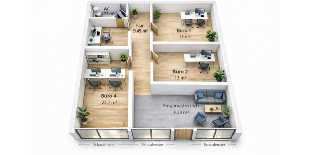 Gewerbeobjekt Munster - 13&euro; | Angebot:25301750