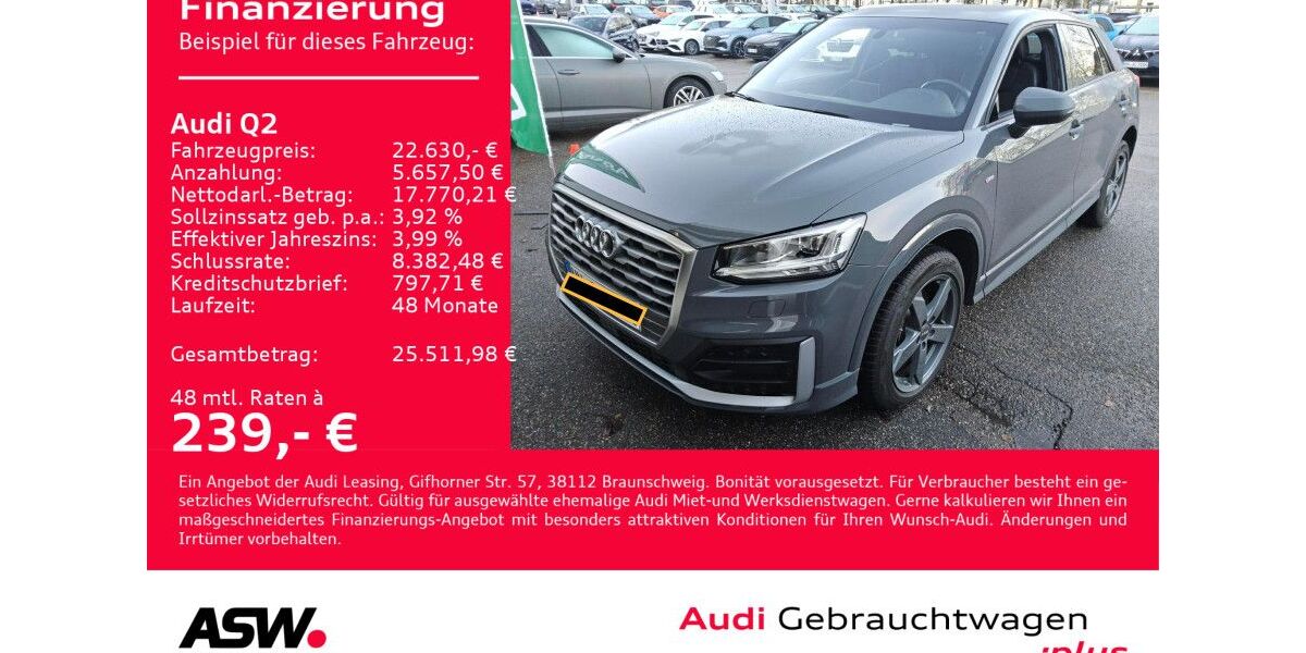 Audi Q2 52.000 km 22.630 &euro; Heilbronn 74074