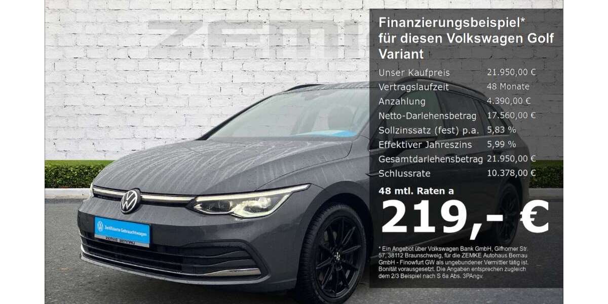 VW Golf Variant 73.637 km 21.950 &euro; Finowfurt 16244