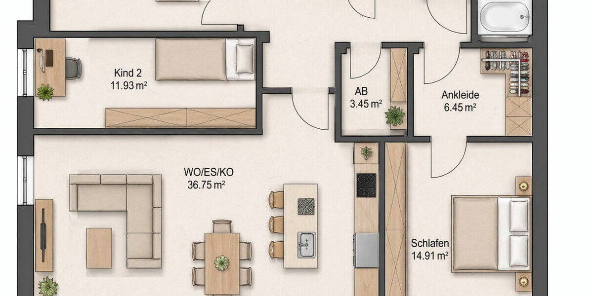 Etagenwohnung Weikersheim - 4 Zimmer, 104 m&sup2;, 379.000&euro; | Angebot:25805643