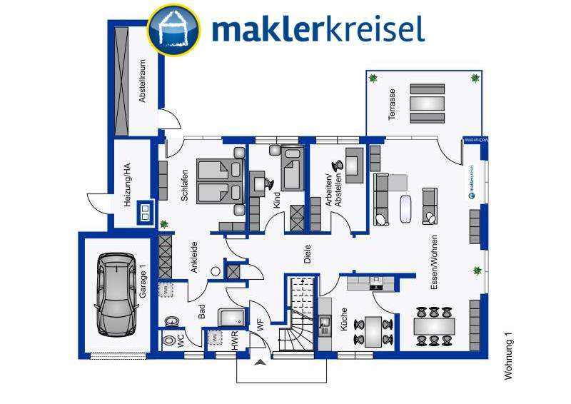 Wohnung zum Mieten in Esens 1.200 € 127 m² 4 zimmer