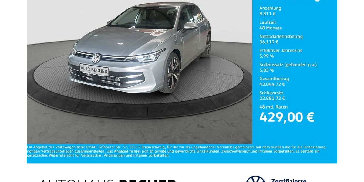 VW Golf 1.001 km 44.930 &euro; Wesel 46485