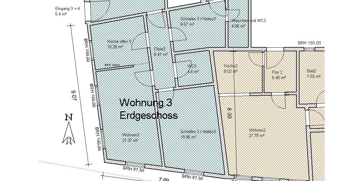 Erdgeschoßwohnung Geldern - 3 Zimmer, 82 m&sup2;, 780&euro; | Angebot:26414735