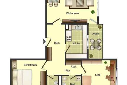 Wohnung zum Mieten in Köln 821 € 82 m²