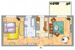 Erdgeschoßwohnung Wittenberg Lutherstadt - 2 Zimmer, 52 m&sup2;, 344&euro; | Angebot:26382347