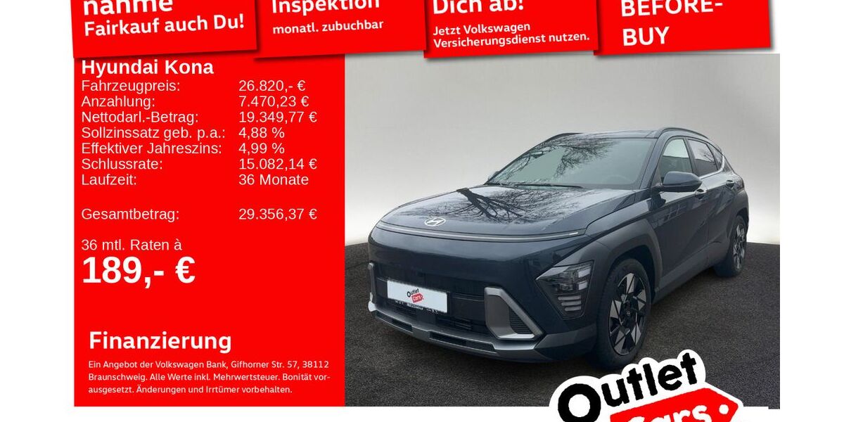 Hyundai KONA 14.880 km 25.920 &euro; Senden 89250