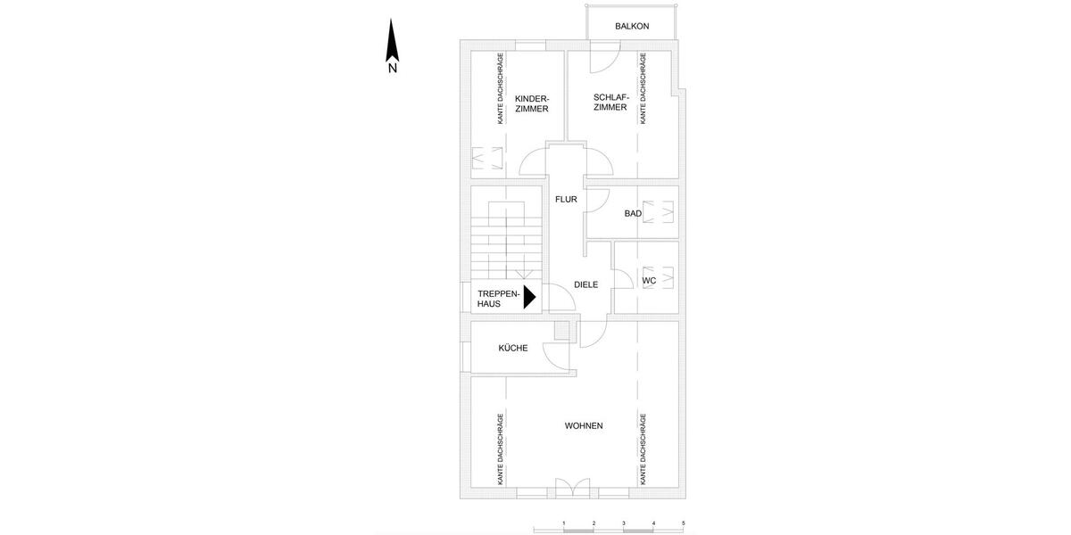 Dachgeschoßwohnung Hirschau - 3 Zimmer, 69 m&sup2;, 560&euro; | Angebot:26664471