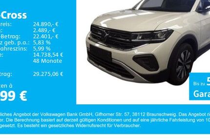VW T-Cross 13.200 km 24.890 € Gersthofen 86368