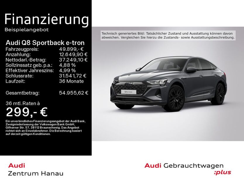 Audi Q8 e-tron 21.350 km 49.899 € Hanau 63452
