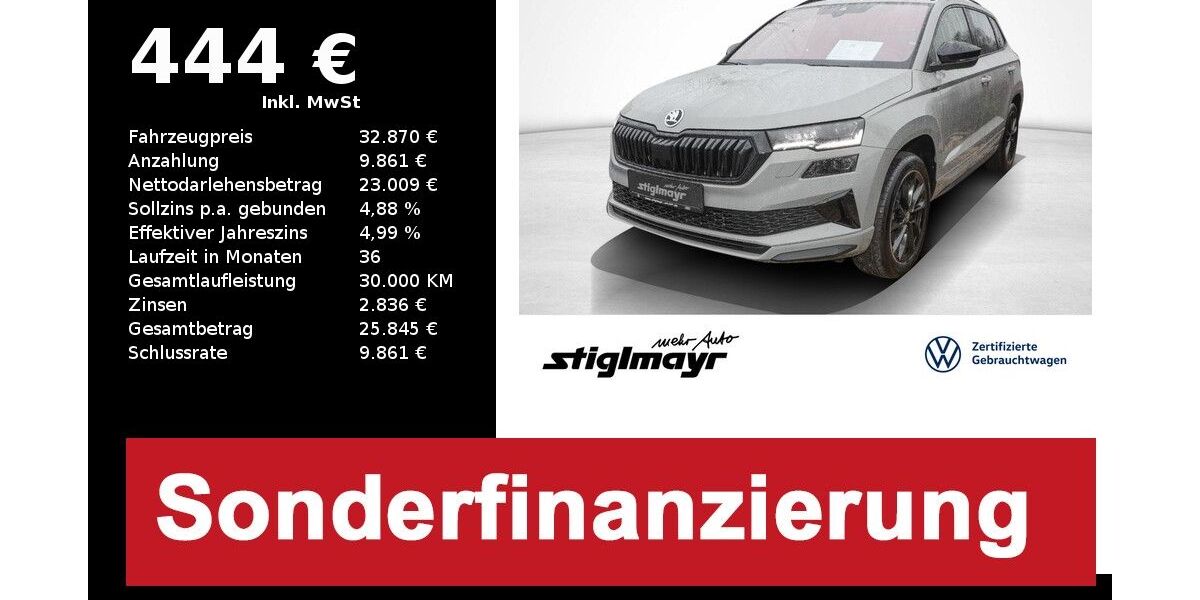 Skoda Karoq 14.716 km 32.870 &euro; Pfaffenhofen/Ilm 85276
