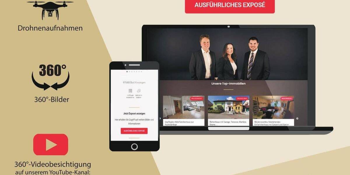 Etagenwohnung Bad Bocklet - 3 Zimmer, 124 m&sup2;, 396.500&euro; | Angebot:25665266