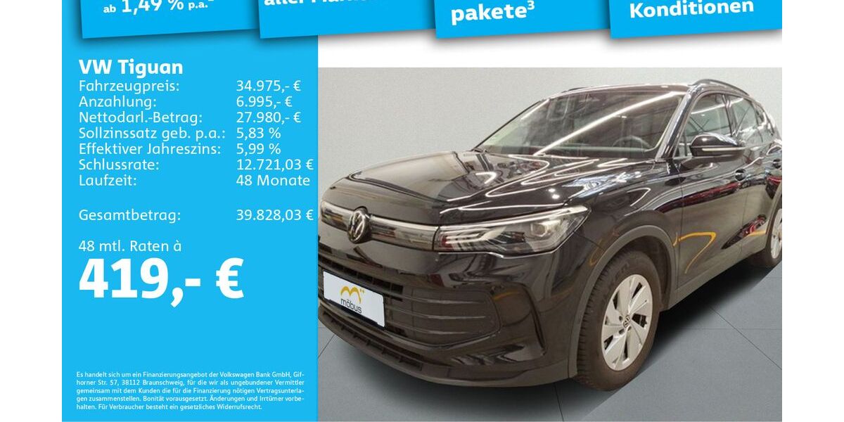 VW Tiguan 7.714 km 34.975 &euro; Berlin 13088