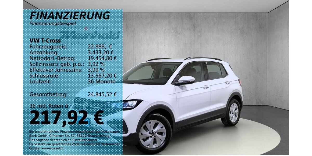 VW T-Cross 8.700 km 22.888 &euro; Auerbach/Rebesgrün 08209